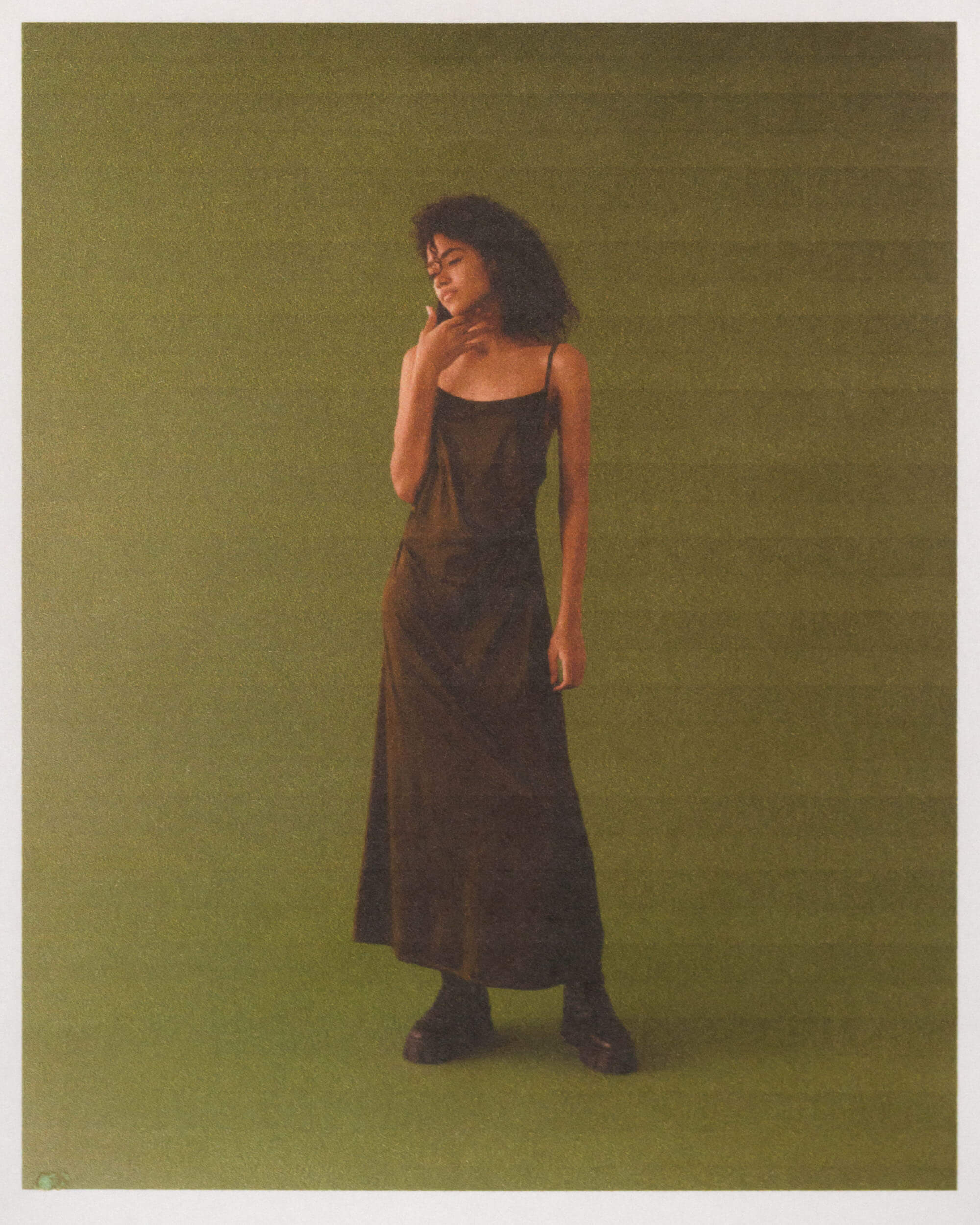 A print of Claudia in the studio.