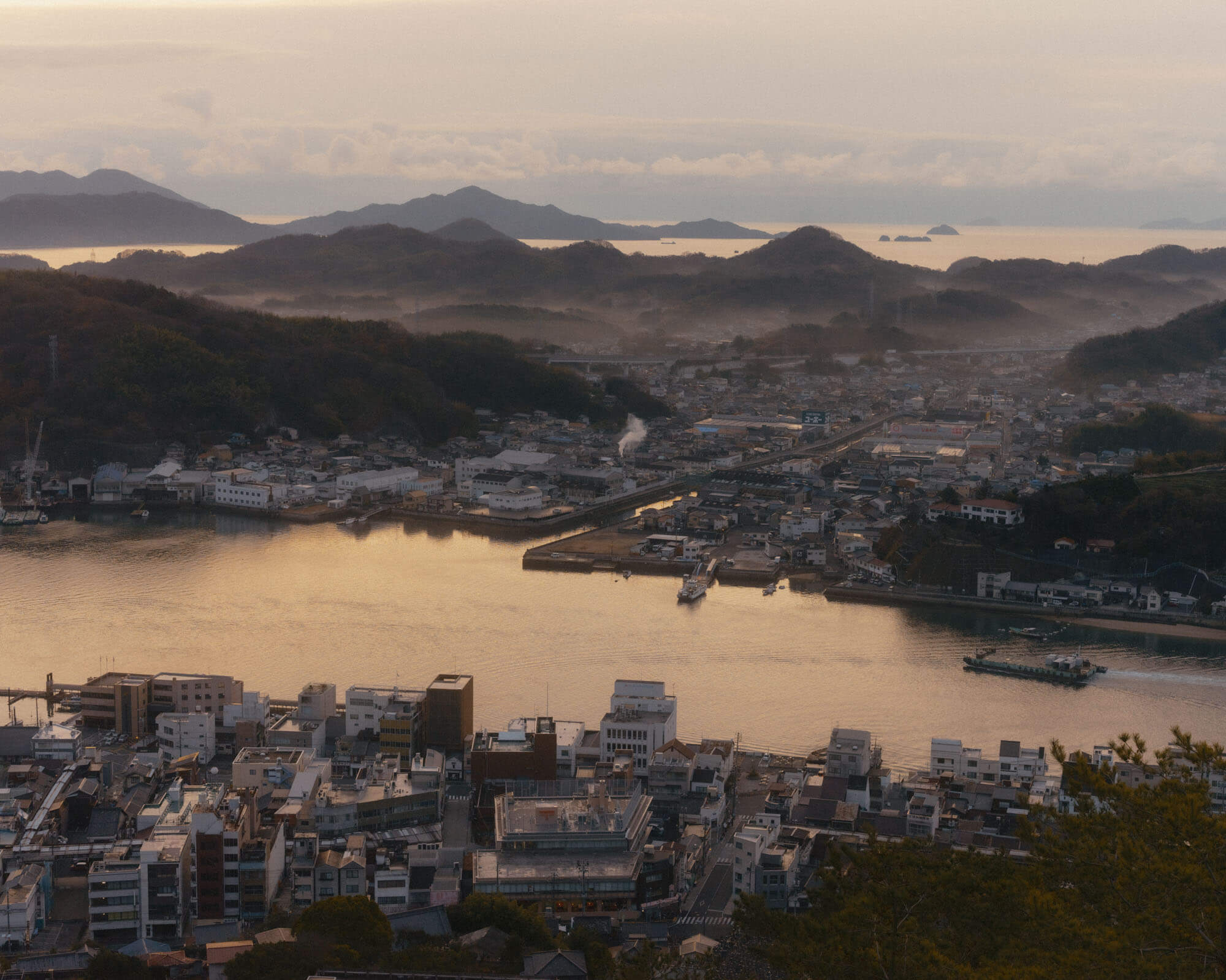 A view of the Inland Sea from Onomichi. Japan travel portfolio for 5 ELEVEN Magazine