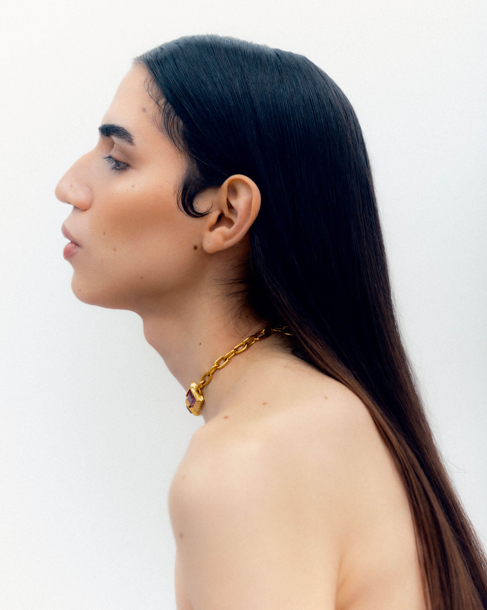 Angel Ceballos in a Beauty Editorial for PIBE magazine, photographed by Andrew Rankin